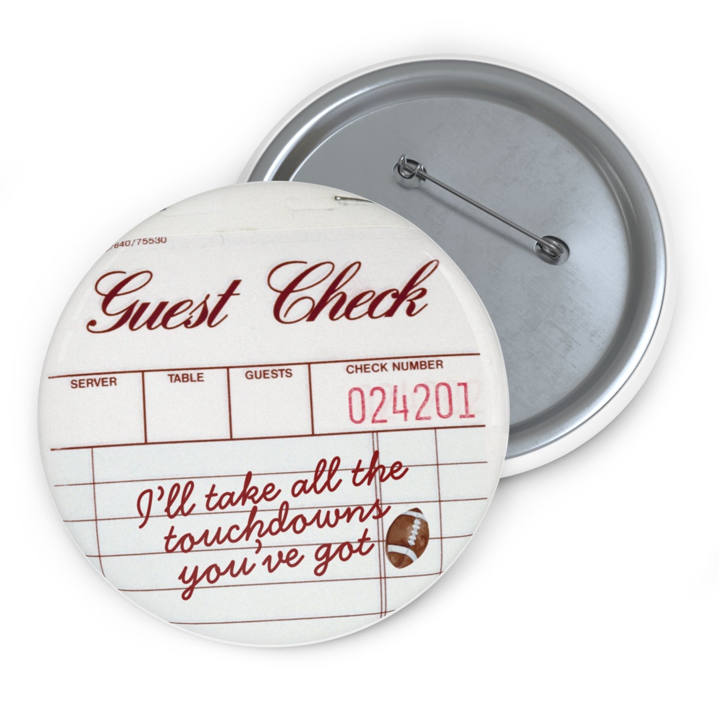Guest Check Touchdown Lover Pin