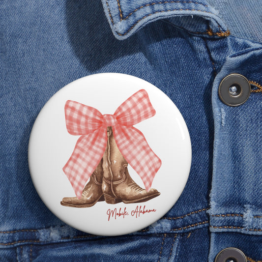 Bow and Boots Mobile Pin