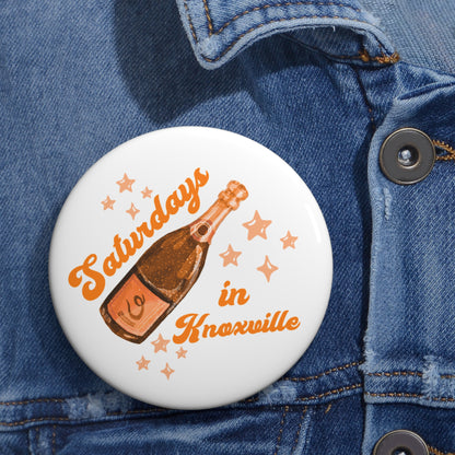 Saturdays in Knoxville Champagne Bottle Pin