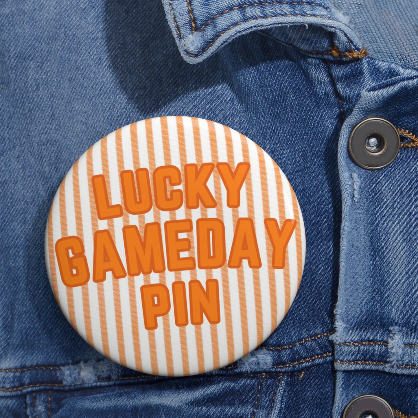 Striped Lucky Gameday Pin