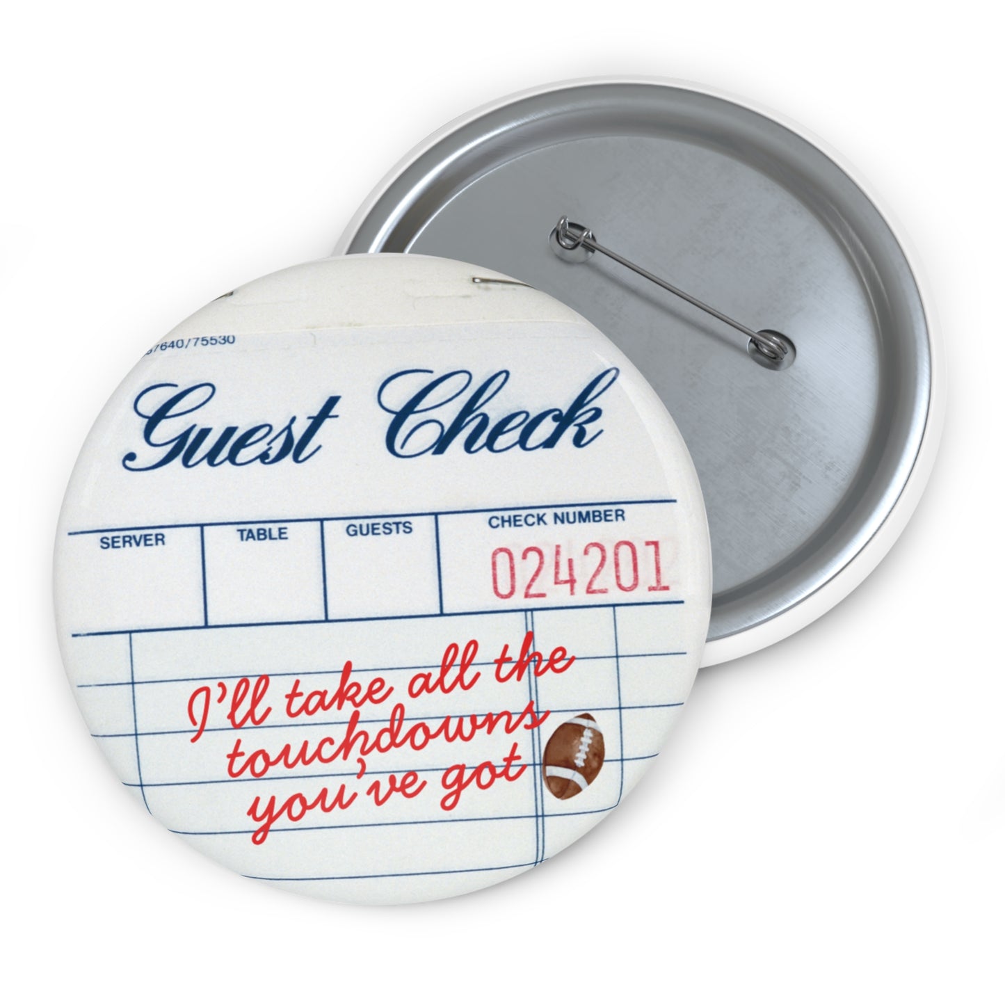 Guest Check Touchdown Lover Pin