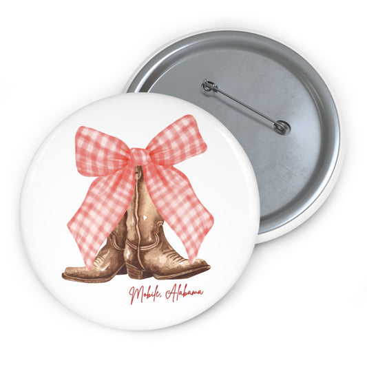 Bow and Boots Mobile Pin