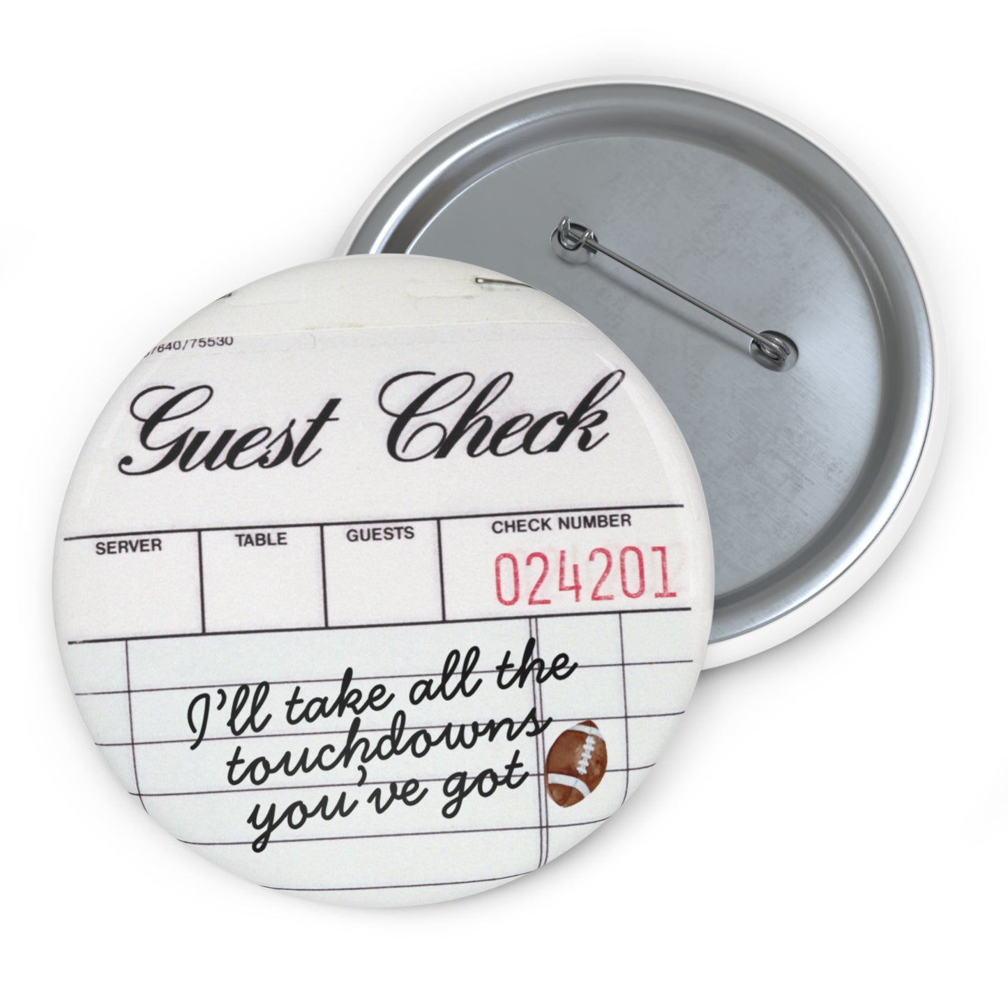 Guest Check Touchdown Lover Pin