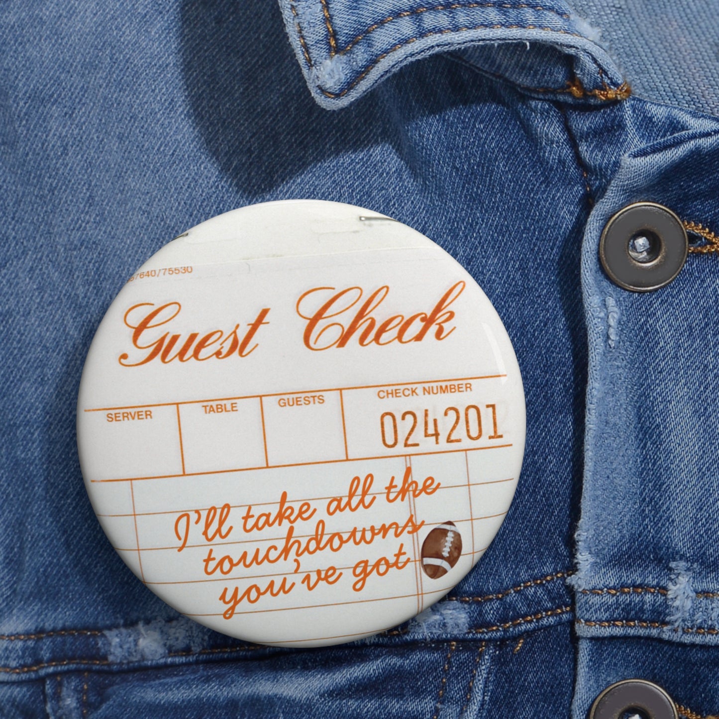 Guest Check Touchdown Lover Pin