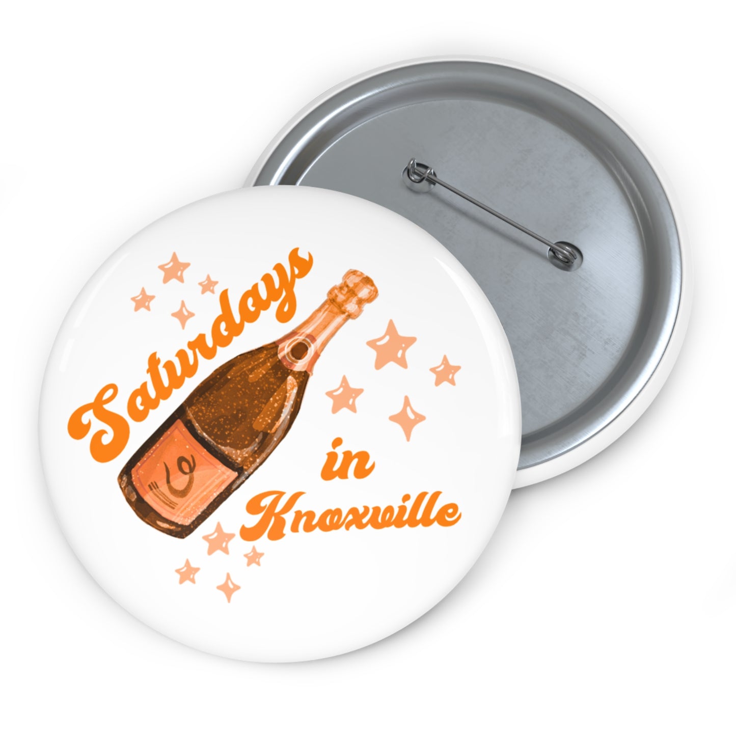 Saturdays in Knoxville Champagne Bottle Pin