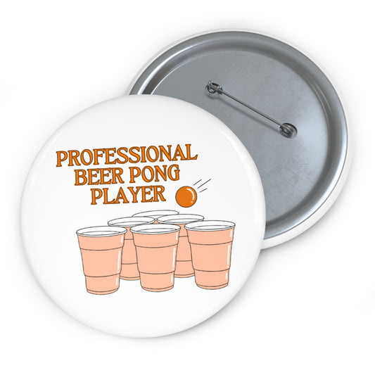 Professional Beer Pong Player Pin